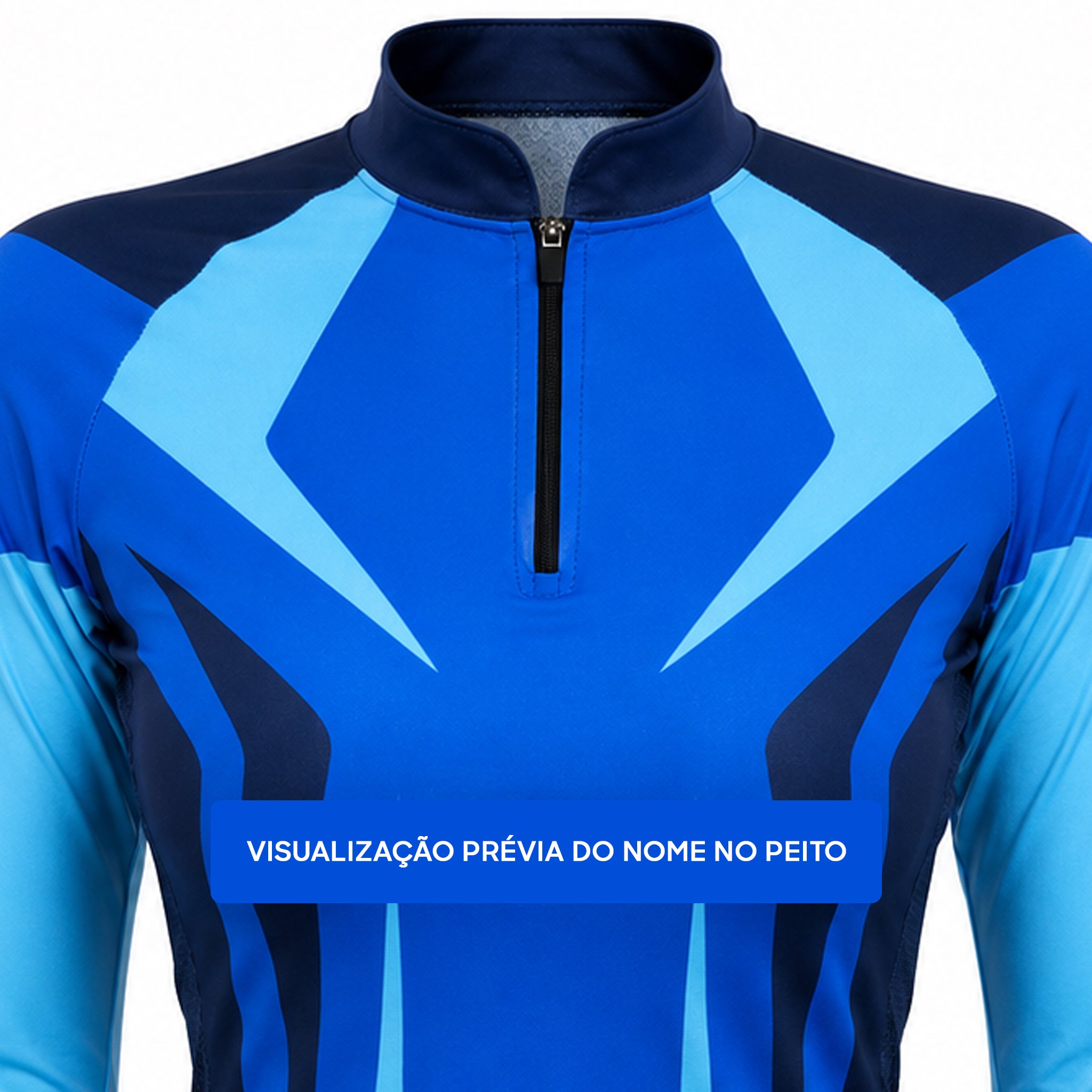 Camisa de Pesca Feminina Blue River com Zíper e Proteção UV50+