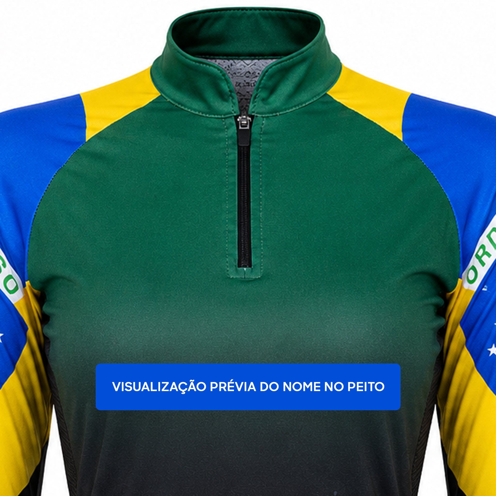 Camisa de Pesca Feminina Brasil Legacy com Zíper e Proteção UV50+