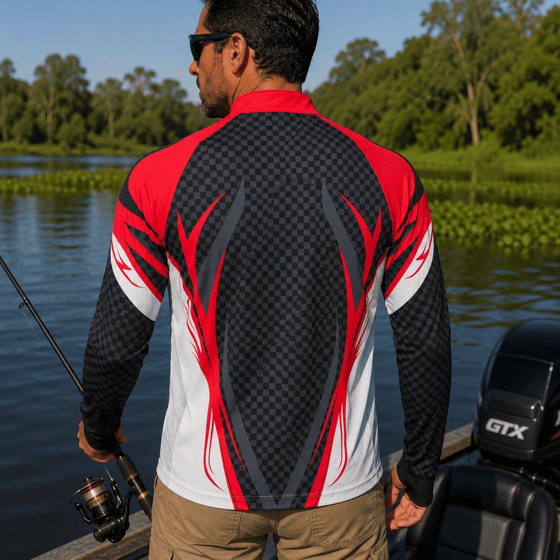 Camisa de Pesca Fire Tucunaré com Zíper e Proteção UV50+ - GTX Print