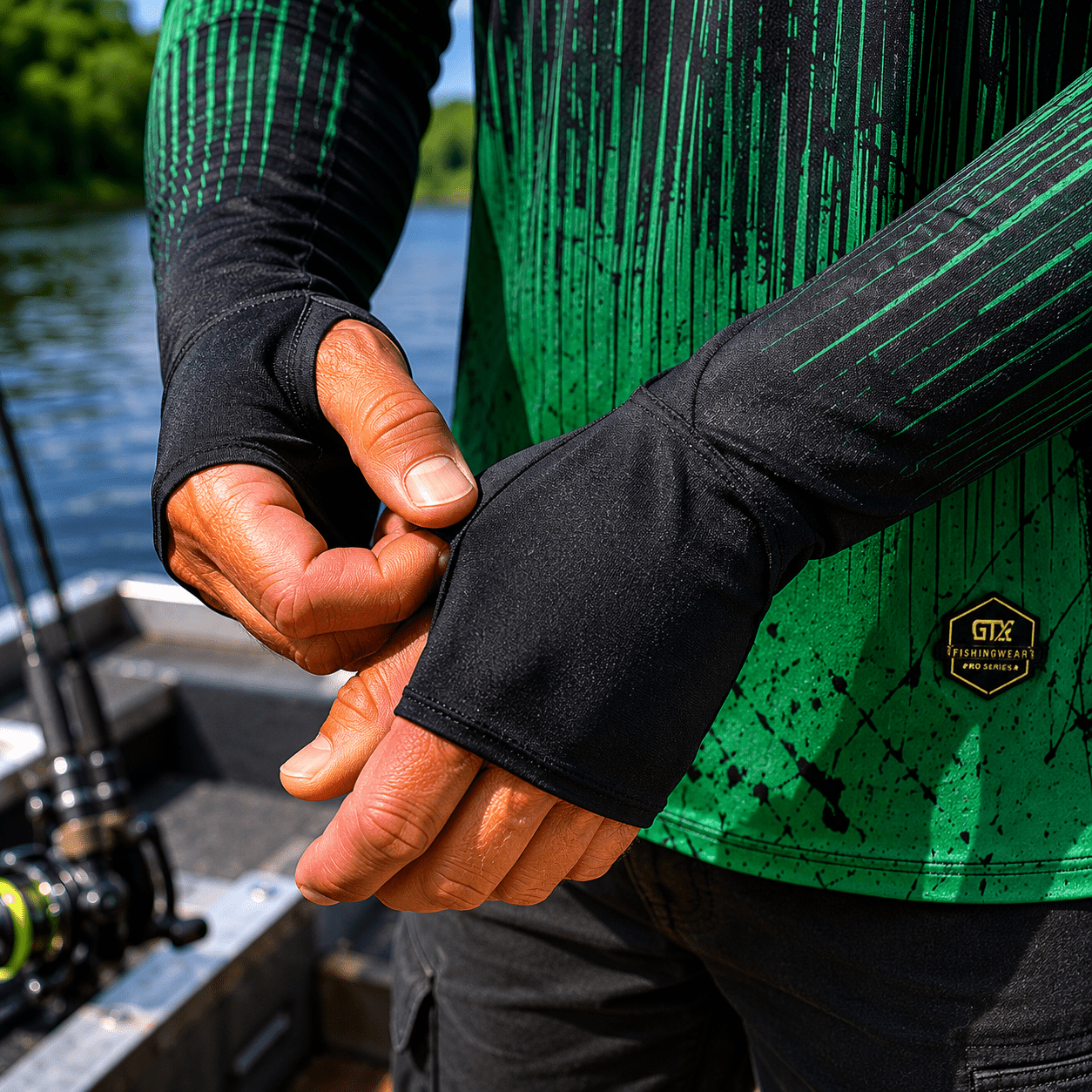 Camisa de Pesca Masculina com Capuz Brasil Selvagem e Proteção UV50+ - GTX Print