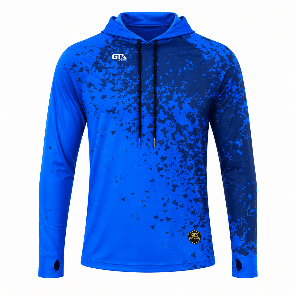 Camisa de Pesca Masculina com Capuz Rio Azul e Proteção UV50+ - GTX Print