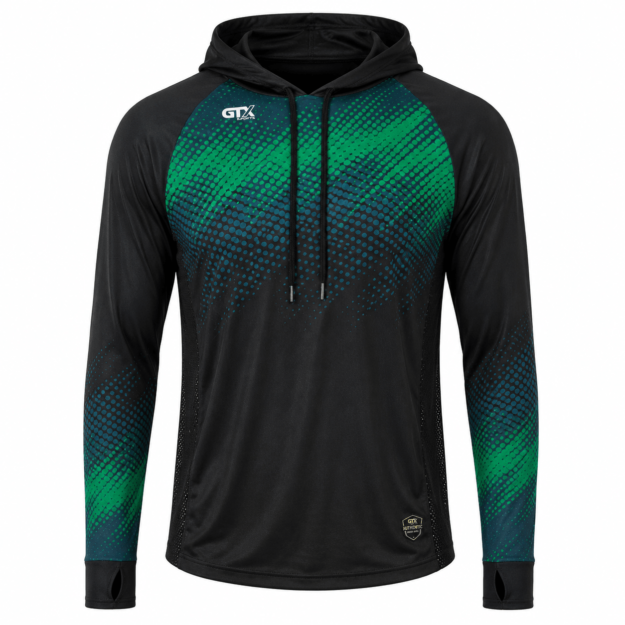 Camisa de Pesca Masculina com Capuz Rio Verde e Proteção UV50+ - GTX Print