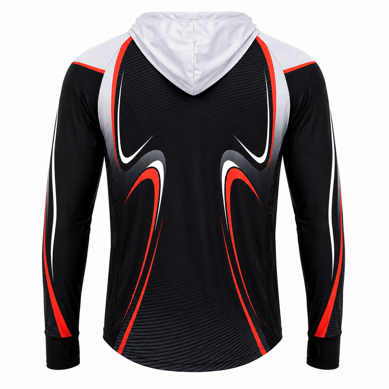 Camisa de Pesca Masculina com Capuz Velocidade Negra e Proteção UV50+ - GTX Print